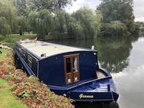 The Geanna canal boat operating out of Caversham