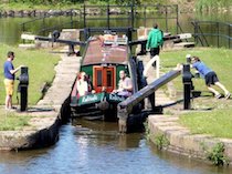 The Raki Raki canal boat operating out of Middlewich