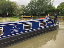 The Georgia canal boat operating out of Bradford-on-Avon