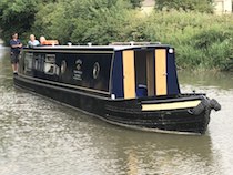 The Iron Maiden canal boat operating out of Bradford-on-Avon