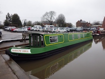 The Savoy Hill V canal boat operating out of Anderton