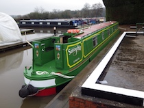 The Savoy Hill V canal boat operating out of Anderton
