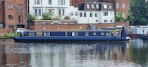 The Gyptian Star canal boat operating out of Stourport on Severn