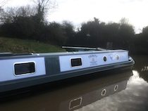 The Bluebell canal boat operating out of Dunhampstead Wharf