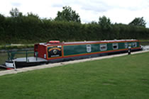 The Green Woodpecker canal boat operating out of Aldermaston