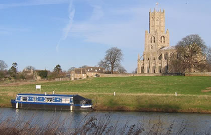  Fotheringhay and Peterborough through the fens from March 