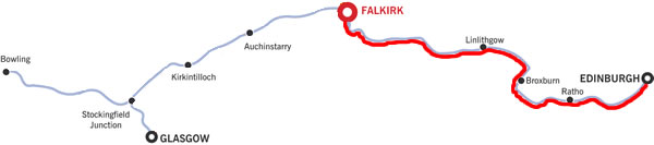 Edinburgh and return from Falkirk